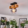 Sernadelo ceiling light, globe light Ecru, black, 1-light source