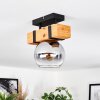 Sernadelo ceiling light, globe light Ecru, black, 1-light source