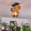 Sernadelo ceiling light, globe light Ecru, black, 1-light source