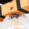 Sernadelo ceiling light, globe light Ecru, black, 1-light source