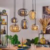 Apedo hanging light, globe light, pendant light Amber, Smoke-coloured, 6-light sources