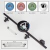Chehalis ceiling light, globe light blue, chrome, green, coppery, Smoke-coloured, 4-light sources