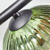Chehalis ceiling light, globe light blue, green, clear, coppery, 4-light sources