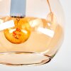Koyoto ceiling light, globe light Amber, 4-light sources