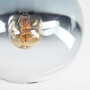 Gastor ceiling light, globe light blue, green, clear, coppery, 4-light sources