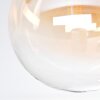 Chehalis ceiling light, globe light Amber, clear, Smoke-coloured, 3-light sources