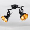 Toren ceiling light, ceiling spotlight chrome, black, 2-light sources
