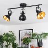Toren ceiling light, ceiling spotlight chrome, black, 3-light sources