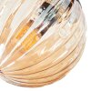 Chehalis ceiling light, globe light Amber, 4-light sources