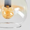 Koyoto ceiling light, globe light Amber, clear, Smoke-coloured, 4-light sources