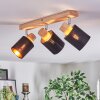 Fallhagen ceiling light, ceiling spotlight chrome, Light wood, 3-light sources