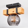 Sernadelo ceiling light, globe light Ecru, black, 1-light source