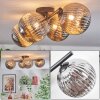 Chehalis ceiling light, globe light Smoke-coloured, 4-light sources