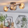 Chehalis ceiling light, globe light Amber, Smoke-coloured, 4-light sources