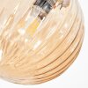 Chehalis ceiling light, globe light Amber, 4-light sources