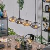 Mertola hanging light, pendant light Amber, Smoke-coloured, 4-light sources