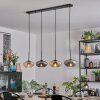 Mertola hanging light, pendant light Amber, Smoke-coloured, 4-light sources