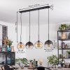 Koyoto hanging light, globe light, pendant light Amber, clear, Smoke-coloured, 4-light sources
