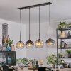 Koyoto hanging light, globe light, pendant light Amber, clear, Smoke-coloured, 4-light sources