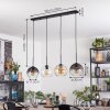 Koyoto hanging light, globe light, pendant light Amber, clear, Smoke-coloured, 4-light sources