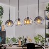 Koyoto hanging light, globe light, pendant light Amber, clear, Smoke-coloured, 4-light sources