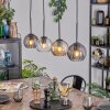 Koyoto hanging light, globe light, pendant light Amber, clear, Smoke-coloured, 4-light sources