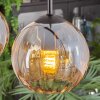 Koyoto hanging light, globe light, pendant light Amber, 4-light sources