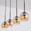 Koyoto hanging light, globe light, pendant light Amber, 4-light sources