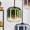 Lauden hanging light, pendant light blue, green, clear, coppery, 3-light sources