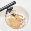 Chehalis ceiling light, globe light Amber, Smoke-coloured, 4-light sources