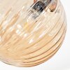 Chehalis ceiling light, globe light Amber, Smoke-coloured, 4-light sources