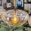 Mertola hanging light, pendant light Amber, clear, 4-light sources