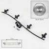 Koyoto ceiling light, globe light clear, Smoke-coloured, 4-light sources