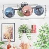 Chehalis ceiling light, globe light blue, green, coppery, 4-light sources