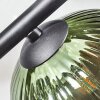 Chehalis ceiling light, globe light blue, green, coppery, 4-light sources