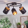 Fallhagen ceiling light, ceiling spotlight black, 3-light sources