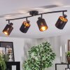 Fallhagen ceiling light, ceiling spotlight black, 4-light sources