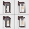 Tourega outdoor wall light, wall light brown, rust-coloured, 1-light source