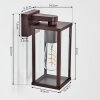 Tourega outdoor wall light, wall light brown, rust-coloured, 1-light source