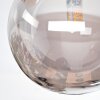 Chehalis ceiling light, globe light Amber, Smoke-coloured, 3-light sources