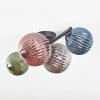 Chehalis ceiling light, globe light blue, green, coppery, Smoke-coloured, 4-light sources