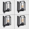 Portalis outdoor wall light, wall light black, 1-light source, Motion sensor