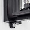 Portalis outdoor wall light, wall light black, 1-light source, Motion sensor