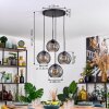 Koyoto hanging light, globe light, pendant light Smoke-coloured, 4-light sources