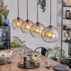 Koyoto hanging light, globe light, pendant light Amber, clear, 4-light sources