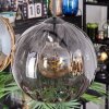 Koyoto hanging light, globe light, pendant light Amber, Smoke-coloured, 4-light sources