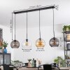 Koyoto hanging light, globe light, pendant light Amber, clear, Smoke-coloured, 4-light sources