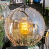 Koyoto hanging light, globe light, pendant light Amber, clear, Smoke-coloured, 4-light sources