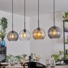 Koyoto hanging light, globe light, pendant light Amber, clear, Smoke-coloured, 4-light sources