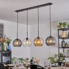 Koyoto hanging light, globe light, pendant light Amber, clear, Smoke-coloured, 4-light sources